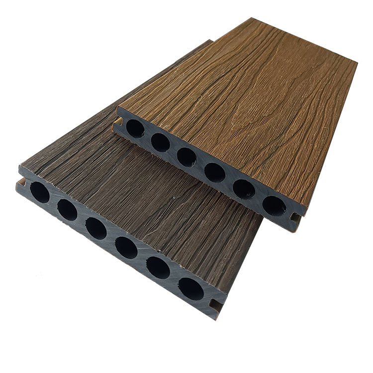 14023 co extruded round hole decking boards