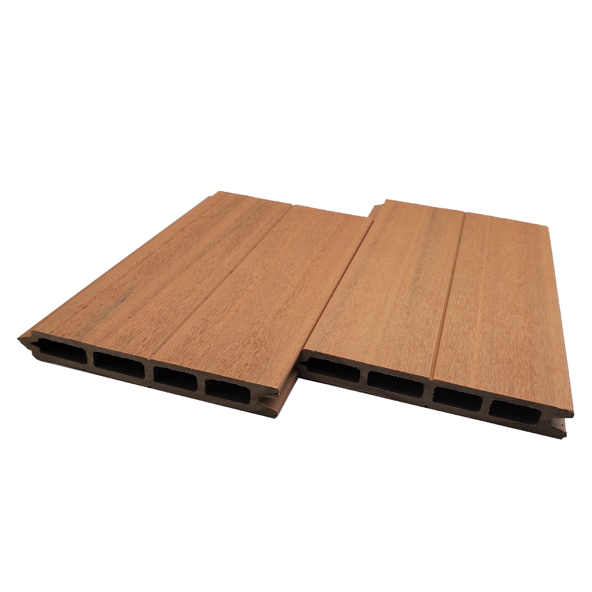 16020 Co extruded 4-hole fence board with double-sided grooves